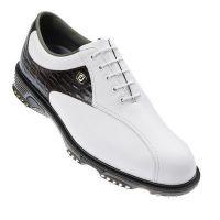 Dryjoys Tour White/Brown Golf Shoes (53771)