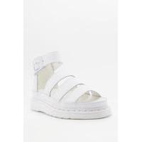 Dr. Martens Clarissa White Chunky Strap Sandals, WHITE