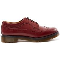 dr martens wingtip brogue red mens casual shoes in red