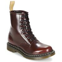 dr martens vegan 1460 mens mid boots in red