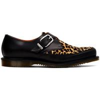 Dr Martens Archive Hawley Leopard Monk Strap Creeper Black men\'s Loafers / Casual Shoes in black