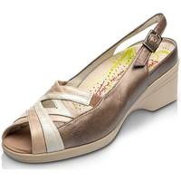 drucker calzapedic operates orthopedic shoe womens sandals in gold