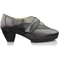 drucker calzapedic comfortable shoe heel womens court shoes in black