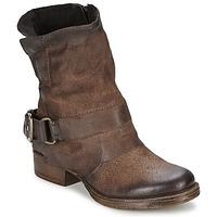 dream in green nour womens mid boots in brown