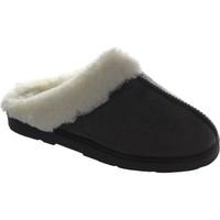Dr Keller women\'s black grey warm faux fur warm lined mule style slippers women\'s Slippers in grey