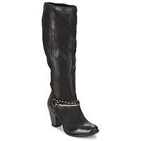 dream in green saher womens high boots in black