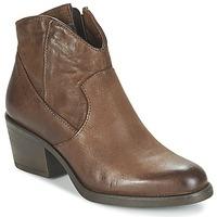 dream in green fodelatio womens low ankle boots in brown