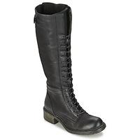 dream in green waddah womens high boots in black