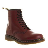 dr martens dm 8 eye lace boots cherry leather