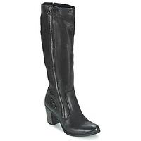 dream in green karina womens high boots in black