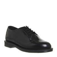 Dr. Martens Charlotte Etched Brogue BLACK POLISHED LEATHER