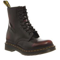 Dr. Martens 8 Eyelet Lace Up Boots CHERRY RED ARCADIA