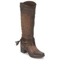 dream in green ortik womens high boots in brown