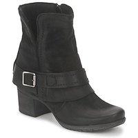 dream in green vinel womens low ankle boots in black