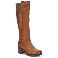 dream in green womens high boots in brown