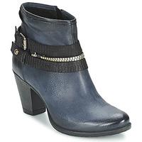 dream in green nabih womens low ankle boots in blue