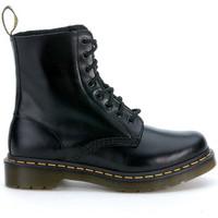 dr martens soft black leather ankle boots 8 eyelets womens high boots  ...