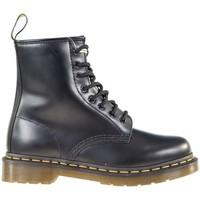 dr martens black smooth womens mid boots in black