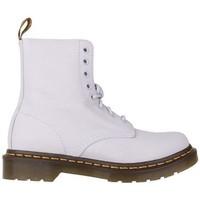 dr martens pascal blue moon virginia womens mid boots in white