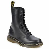 dr martens 1490 10 eye boot womens mid boots in black