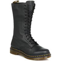 Dr Martens Womens Black Virginia Knee High Leather Boots women\'s High Boots in black