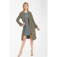 DRAPEY CREPE TRENCH COAT