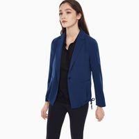 drawstring blazer persian blue