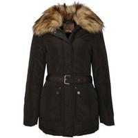 Dreimaster Anorak with detachable faux-fur collar 37834802 women\'s Coat in brown