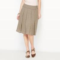 Draped Printed Skirt