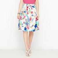 Draped Printed Skirt