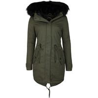 dreimaster stuffed parka with faux fur collar 38536010 womens parka in ...