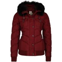 Dreimaster Jacket with detachable faux-fur collar 36136046 women\'s Jacket in red