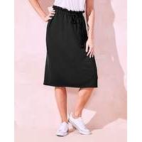 Drawstring Waist Sweat Skirt