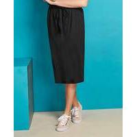 Drawstring Waist Sweat Skirt