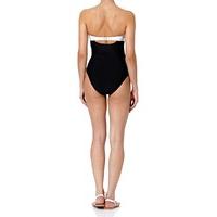 dream black and white strapless swimsuit