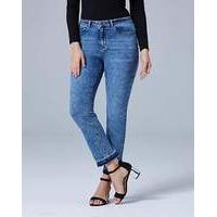 Drew Let-Down Hem Straight Leg Jeans Reg