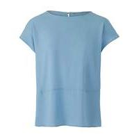 Drop Shoulder Twist Back Blouse