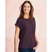 Drop Shoulder Twist Back Blouse