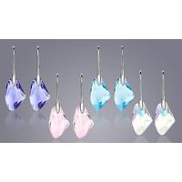 Drop Earrings made with Swarovski Elements - 4 Colours