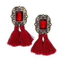 Drop Earrings Unique Design Tassel Crystal Alloy Jewelry Jewelry For Party Daily Casual 1 pair