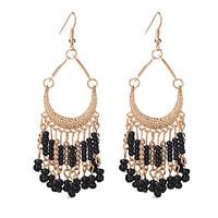 drop earrings jewelry circular unique design vintage alloy round jewel ...