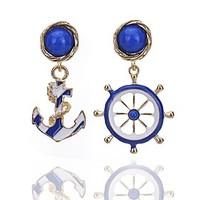 Drop Earrings Jewelry Alloy Flower Style Vintage Bohemian Round Jewelry Party Daily Casual 1 pair
