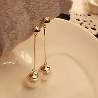 Drop Earrings Pearl Imitation Pearl Alloy White Jewelry Party Daily Casual