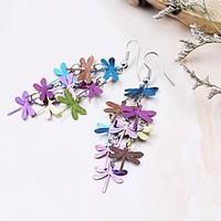 Drop Earrings Copper Alloy Fashion Blue Rainbow Jewelry Party Daily Casual