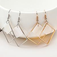 drop earrings jewelry dangling style shell alloy square jewelry for we ...