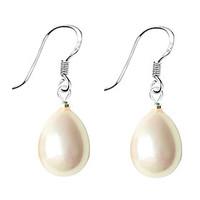 drop earrings pearl sterling silver shell drop white black pink jewelr ...