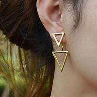 Drop Earrings Simple Style European Alloy Silver Golden Jewelry For Party Daily Casual 2pcs