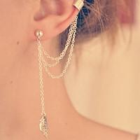 Drop Earrings Alloy Simple Style Gold Silver Jewelry 2pcs