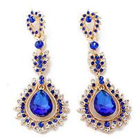 drop earrings multi stone imitation diamond dangling style euramerican ...