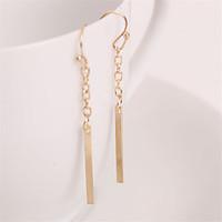 Drop Earrings Alloy Fashion Simple Style Golden Jewelry Party Daily Casual 1 pair